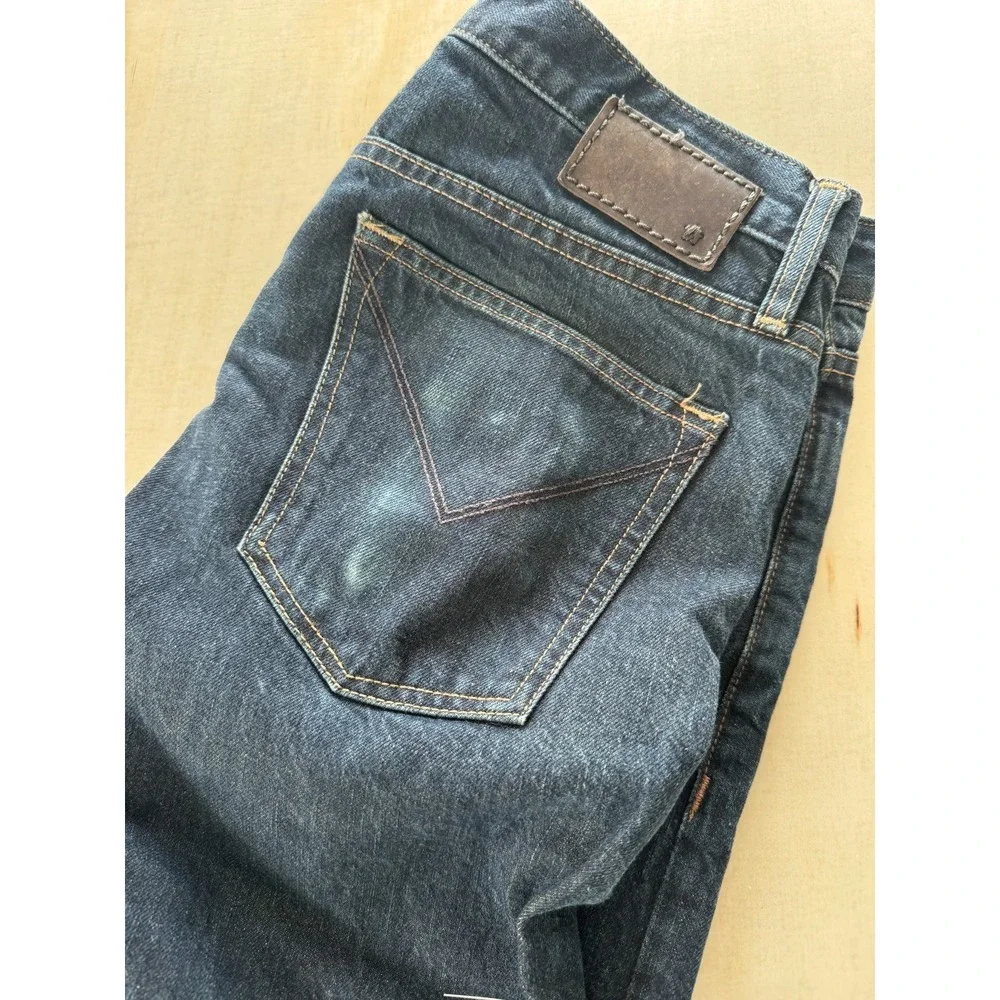 John Varvatos Mens SELVEDGE Indigo Bowery Slim Straight Jeans 31x31 -Labelled 29